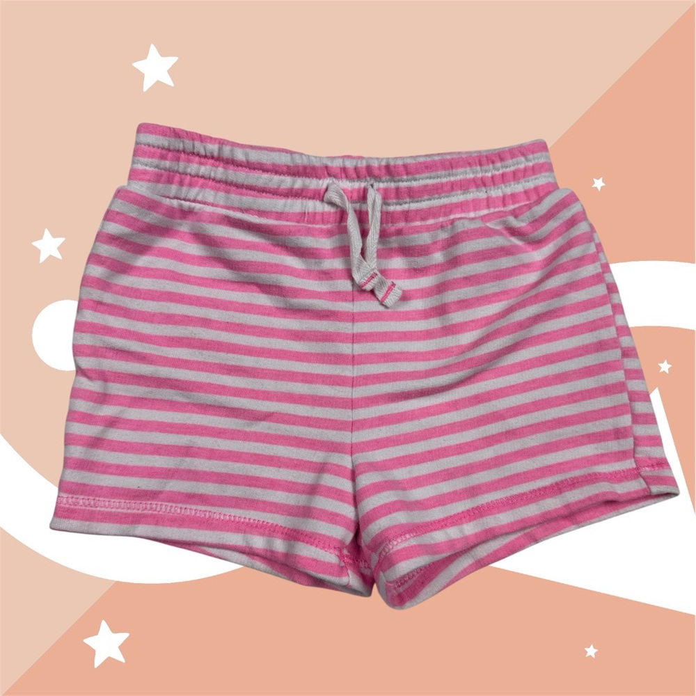 Joe Fresh Pink and White Striped Kids Shorts